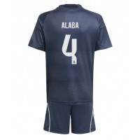 Real Madrid David Alaba #4 Vonkajší Detský futbalový dres 2025-26 Krátky Rukáv (+ trenírky)